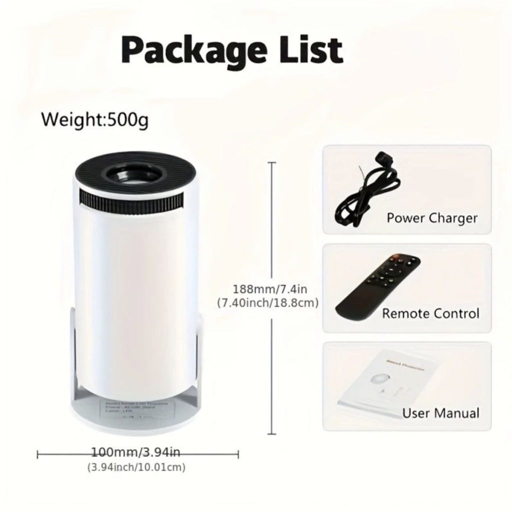 BeamCast Projector Packing List shopperce