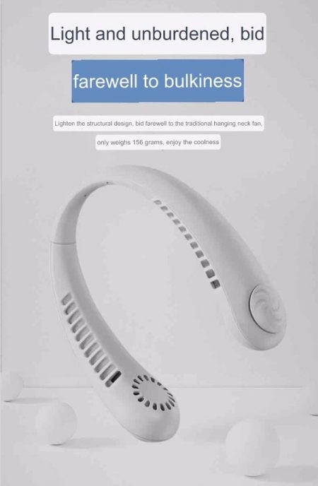 Shopperce Portable Rechargeable Neck Fan